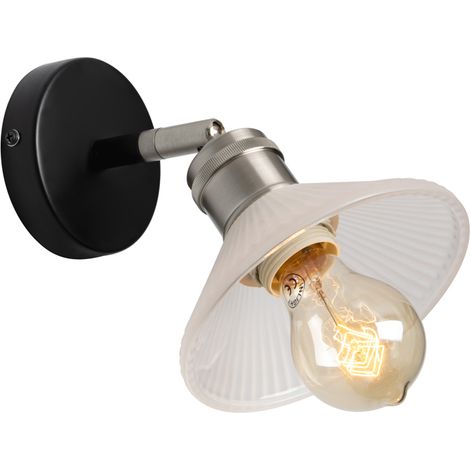 Litecraft Aya Wall Light Adjustable Arm With Frosted Glass Shade - Satin Nickel (1/5)