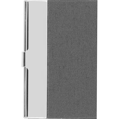 Porte-cartes de visite en acier inoxydable gris 701 pour voyages et fournitures professionnelles (1/5)