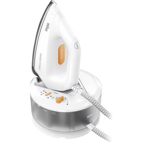 Braun IS 2132 WH 0128804000 Dampfbügeleisen 2400 W Weiß, Orange (1/4)