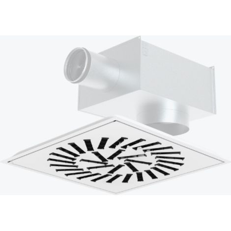 Diffusore elicoidale quadrato systemair vvkr-f-200-600-24-b-sw 229540