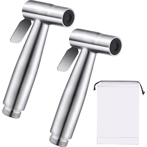 Bidet Shower Set of 2 Stainless Steel Modern Wall Mounted Bathroom Personal Hygiene Morning Dinner (1/5)