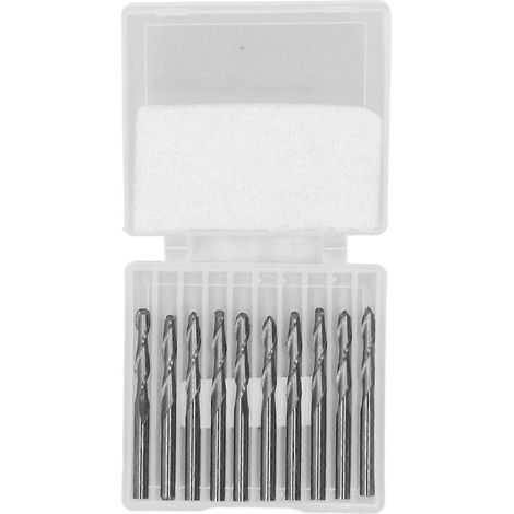 Kugelkopffräser-Set HSS CNC Spiral-Kugelkopffräser zum Gravieren und Schruppen von Holz 1/8 Zoll