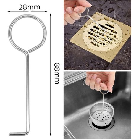 Crochet pour siphon de sol, crochet pour barbecue, poignée, crochet pour roue, crochet annulaire, crochet métallique pour lampe frontale anti-gouttes (1/5)