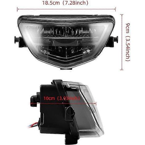 Couvercle de Cycle Fing pour Y125zr Y125 Zr Moto masque Led 12v 35 (1/5)