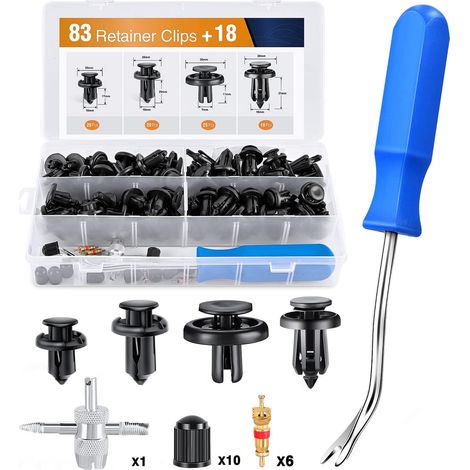 Kit combinado de clips de montaje de insertos metálicos para guardabarros de parachoques para Acura Honda 91503 - sz3 - 003 91503 - sz5 - 003 91506 - s9a - 003 Toyota. Almohadilla de guardabarros. (1/5)