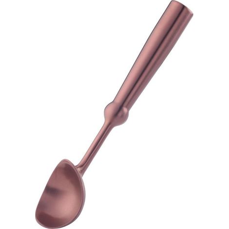 Ergonomischer Eisportionierer aus Edelstahl mit Löffel (1/5)