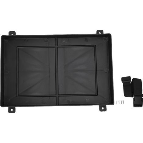 12V Marine Battery Holder for Boat with Fixing Strap for Campervan, Trailer, Yacht (283 x 180 mm / 11.14 x 7.09 inches) (1/5)
