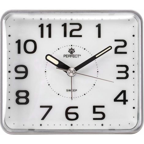Reloj despertador de cuarzo SQ882SP-plata