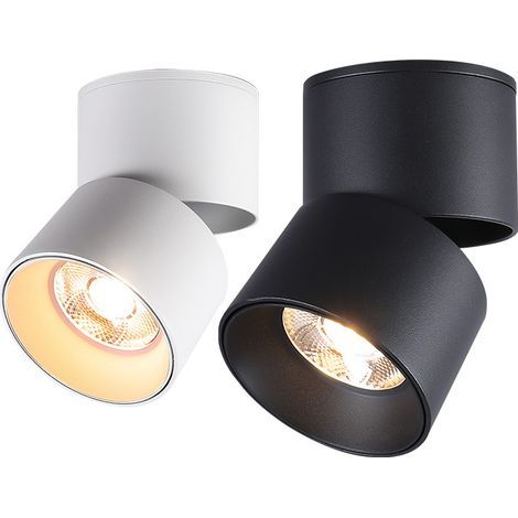 plafonnier LED 1 spot orientable, applique murale LED salon, ampoule LED 7W , lumière blanche chaude 3000K (1/3)