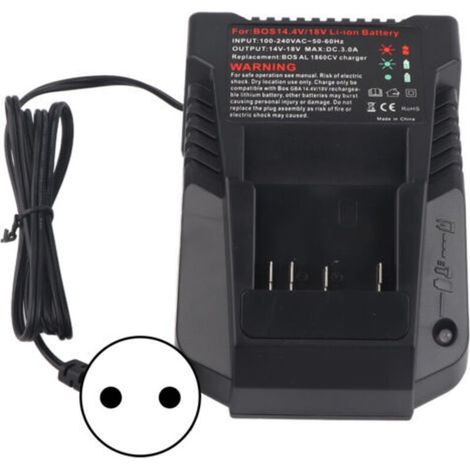 14V-18V Lithium-Batterieladegerät, intelligenter Ladeerhaltungslader für Bosch BC660 BC1880 Batterien, 100-240V Netzstecker.