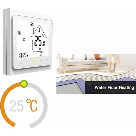 Smart thermostat, temperature controller, 5A water-based underfloor heating for home use, no Wi-Fi, white (1/5)