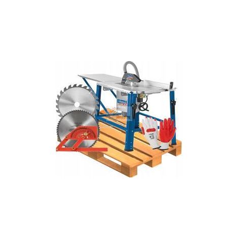 Scheppach 3901302920 Sega circolare de tavolo hs120o, prolunga de tavolo, HW - Lama de sega, lame Diametro: 315 mm, 2800 W, 400 V (1/3)