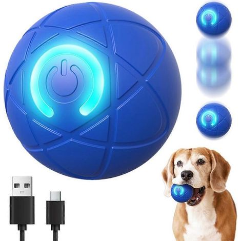 Nouvelle balle vibrante pour chien 2025, jouet interactif rechargeable par USB, balle qui vibre et roule automatiquement pour chiens de petite, moyenne et grande taille