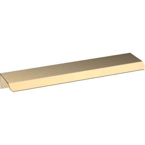 Finger Pull Handle, 150mm (96mm Centres) - Brushed Brass