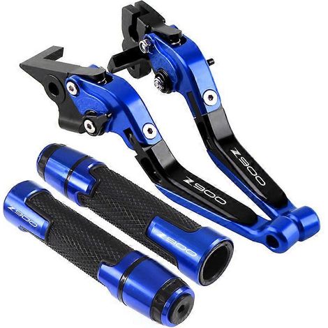 Aplicable a Kawasaki Z900 Z 900 2017-2022 2020 2021 Juego de palancas de freno y embrague CNC para motocicleta, con manillar plegable ajustable y protectores (R) (1/5)
