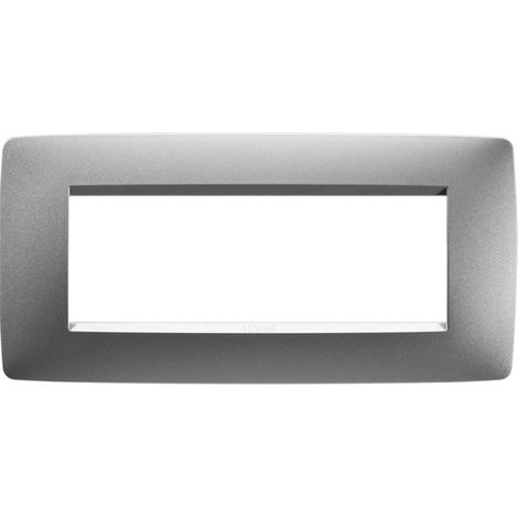 PLAQUE ONE 6P TITANE GEWISS GW16106VT (1/2)