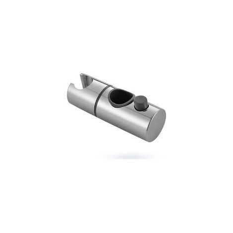 Support Pommeau de Douche Réglable Universel pour Barre Murale 25 mm, Support Pommeau Douche de Salle de Bain, Chrome. (1/5)