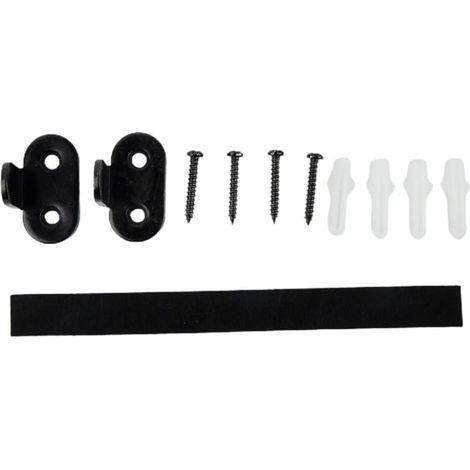 lot de 2 guide de sol pour porte coulissante, acier (1/5)