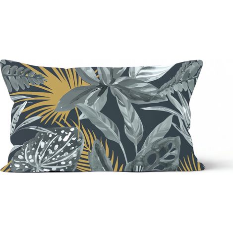 Housse de coussin velours 32x50 cm TROPIC, par Soleil d'Ocre