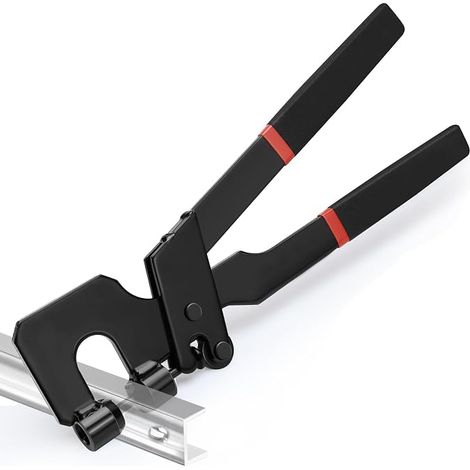 Pince de raccordement profilée pour cloisons sèches, pince composite pour cloison sèche, pince composite profilée, dimensions du poinçon 0,5 mm, longueur totale 305 mm, pour profilés métalliques (1/5)