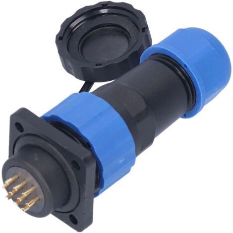Conector de alimentación a prueba de agua SP2010, enchufe cuadrado de aviación 250V 5A para soldadura y uso industrial (1/5)