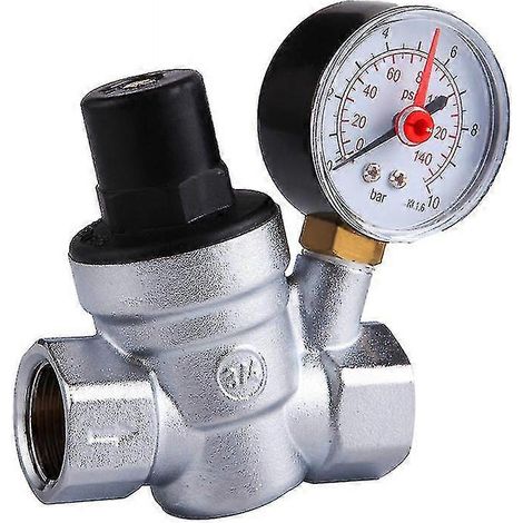 Réducteur de pression d'eau Dn20 avec manomètre 3/4 pouce (dn20) Starlight-- (1/5)