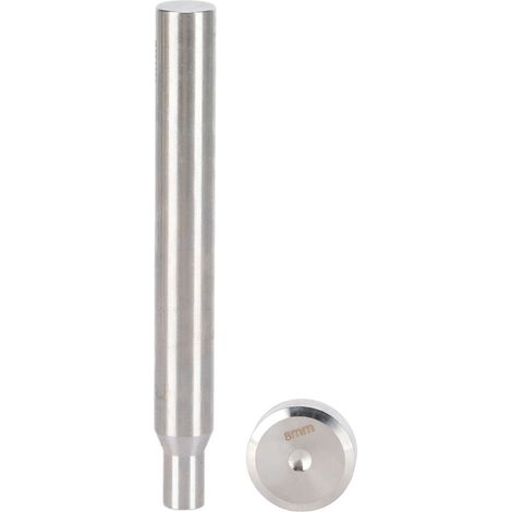 Poinçon double face 8mm pour rivets, outil de fixation pour plaques et boutons en cuir DIY (1/5)