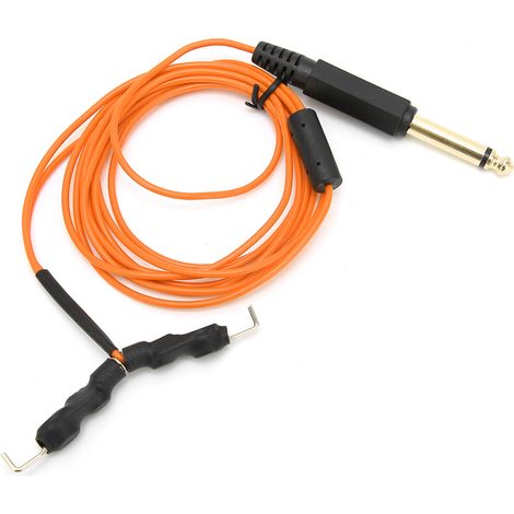 Cordon silicone pour machine à tatouer, accessoire de connexion orange, câble d'encre flexible et léger, outil professionnel de ligne à crochet (1/5)