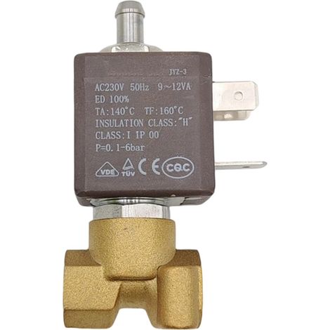 Électrovannes de remplacement électromagnétique pour cafetière, eau, chaudière, solénoïde électrique en cuivre (1/4)