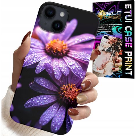 Custodia per iPhone 15 - cover con fiori di margherita rosa (1/5)