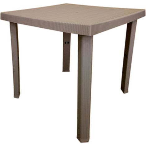 TAVOLO RESINA FIGARO 80X80XH72 CM TORTORA 1 PZ