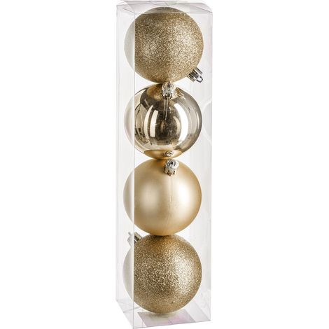 Weihnachtskugeln, Ø 8 cm, 4er-Set (1/5)