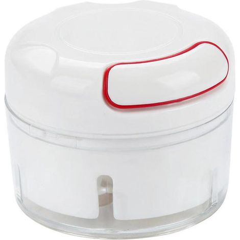 Hachoir à oignons manuel à cordon, 170 ml, trancheuse à légumes, ABS, trois lames, mixeur 2 en 1, idéal pour la cuisine au quotidien. (1/5)