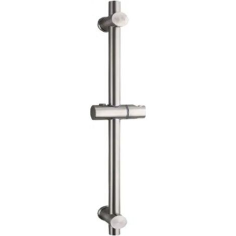 Barre de douche en acier inoxydable 304 – Hauteur réglable 660 mm – Rotation 360° – Finition brossée résistante à la corrosion