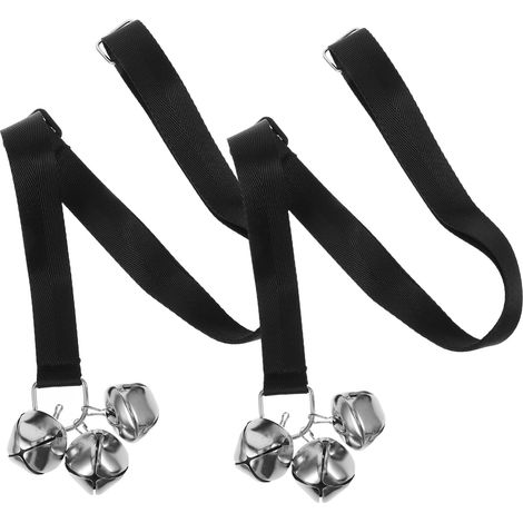 Adjustable Hanging Dog Bell with 3 Bells, Set of 2 (1/5)