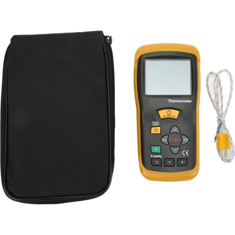 Thermomètre électronique DT-610B haute précision pour hautes températures, avec sonde thermocouple intégrée (1/5)