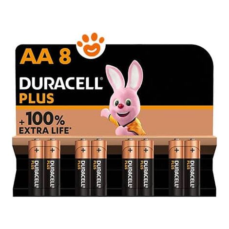 Duracell Batterie Stilo Classic AA Pile Alcaline - Confezione 8 Pezzi -