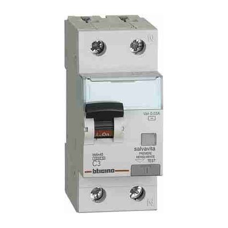 Disjoncteur différentiel 1P+N de type CA BTIGA8813AC3 BTDIN45 - In = 32 A - Idn = 0,03 A