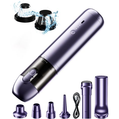 Aspirateur voiture sans fil moteur sans balais 16KPa haute puissance double usage maison et voiture portable (1/5)