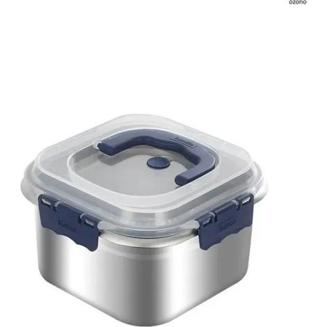 Termocastruela - Acero Inoxidable Doble Pared - 2 L - Para Sopas y Platos Principales - 4 Raciones - Con Tapa y Válvula de Silicona (1/5)