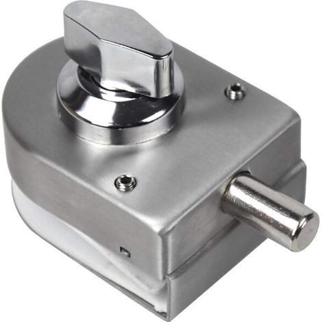 GROOFOO Serrure de porte de sécurité antivol serrure de porte en verre 1012mm acier inoxydable ouvrir / fermer salle de bains utilisation maison hôtel bureau (1/5)
