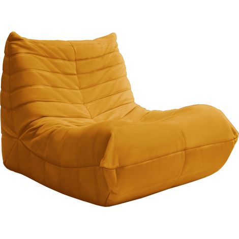 Fauteuil de sol douillet, canapé de détente confortable avec garnissage en mousse de haute qualité, idéal pour lire et se détendre (1/5)