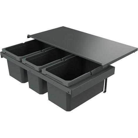 Naber Abfallsammler Cox Stand-UP® 250 S/800-3, für vorhandenen Auszug, anthrazit (1/3)