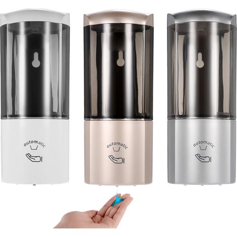 Distributeur automatique de savon liquide mural de 500 ml avec capteur infrarouge pour shampoing, gel douche et autres produits d'hygiène intime. (1/5)