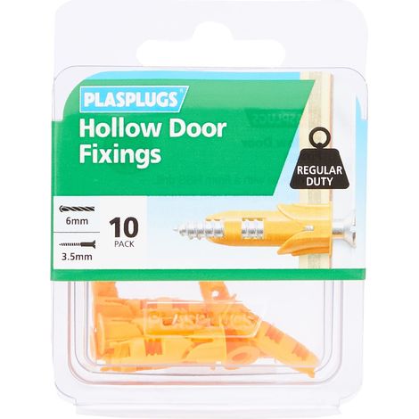Plasplugs DR308 DR 308 Hollow Door Fixings (10) PLADR308
