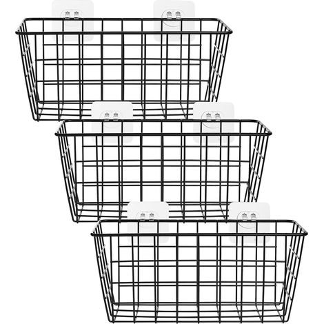 3-teiliges Aufbewahrungsbox-Set für Küchenschränke, Wandmontierter Küchenschrank-Organizer, Wandaufbewahrungsboxen für Küchenschränke und Badezimmerschränke (1/5)