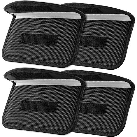 Lot de 4 Pochettes de Protection pour GPS et RFID, étui Faraday pour téléphone Portable, clé de Voiture, Porte-clés, Protection des données et de la personnalité (1/5)