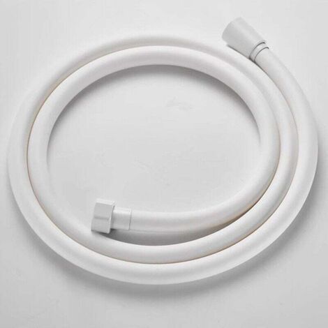 PA Tuyau De Douche Flexible PVC Blanc 1.5m Pour Pompe À Main Salle De Bains (1/4)