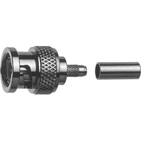 Connecteur BNC - 50 Ohm - Pour Câble Coaxial - Argent - Unité