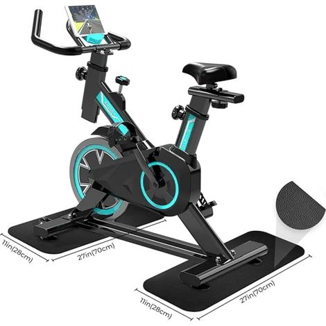 Tapis, 6mm PVC Tapis de Protection de équipement de Fitness, Tapis de Course/Tapis de Marche/Banc de Musculation/Vélo d'exercice, tapis de protection (2870cm 2pcs) (1/5)